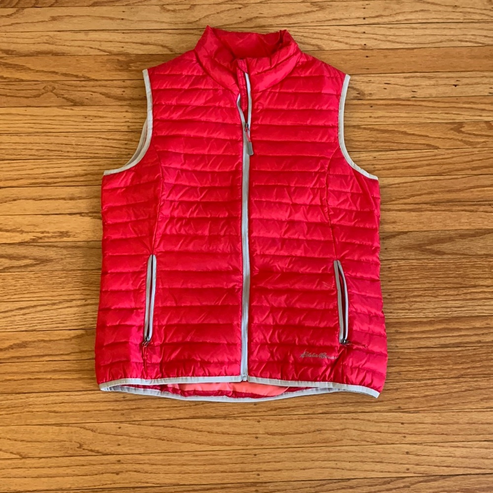 eddie bauer red vest